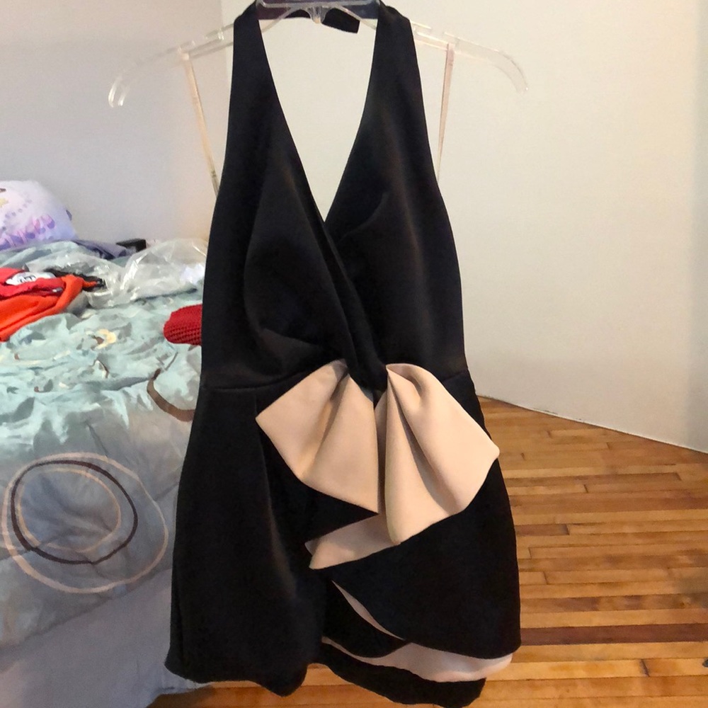 Black mini Halston Heritage dress